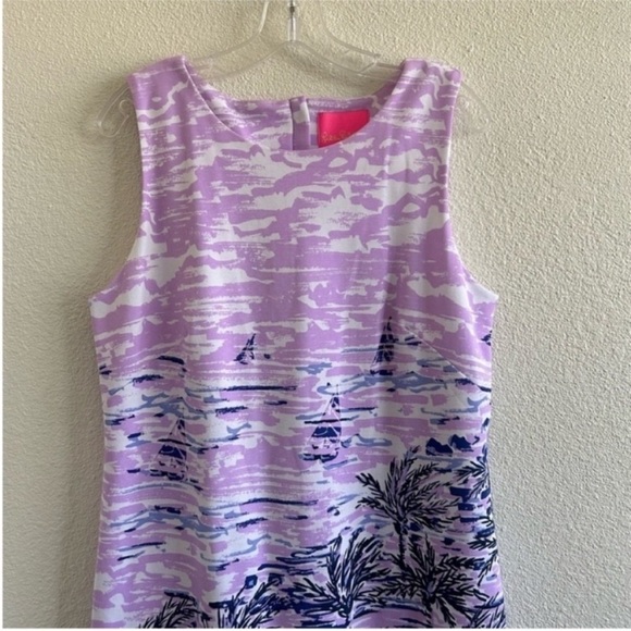 Lilly Pulitzer Gellar Purple Mini Shift Dress - Picture 7 of 9
